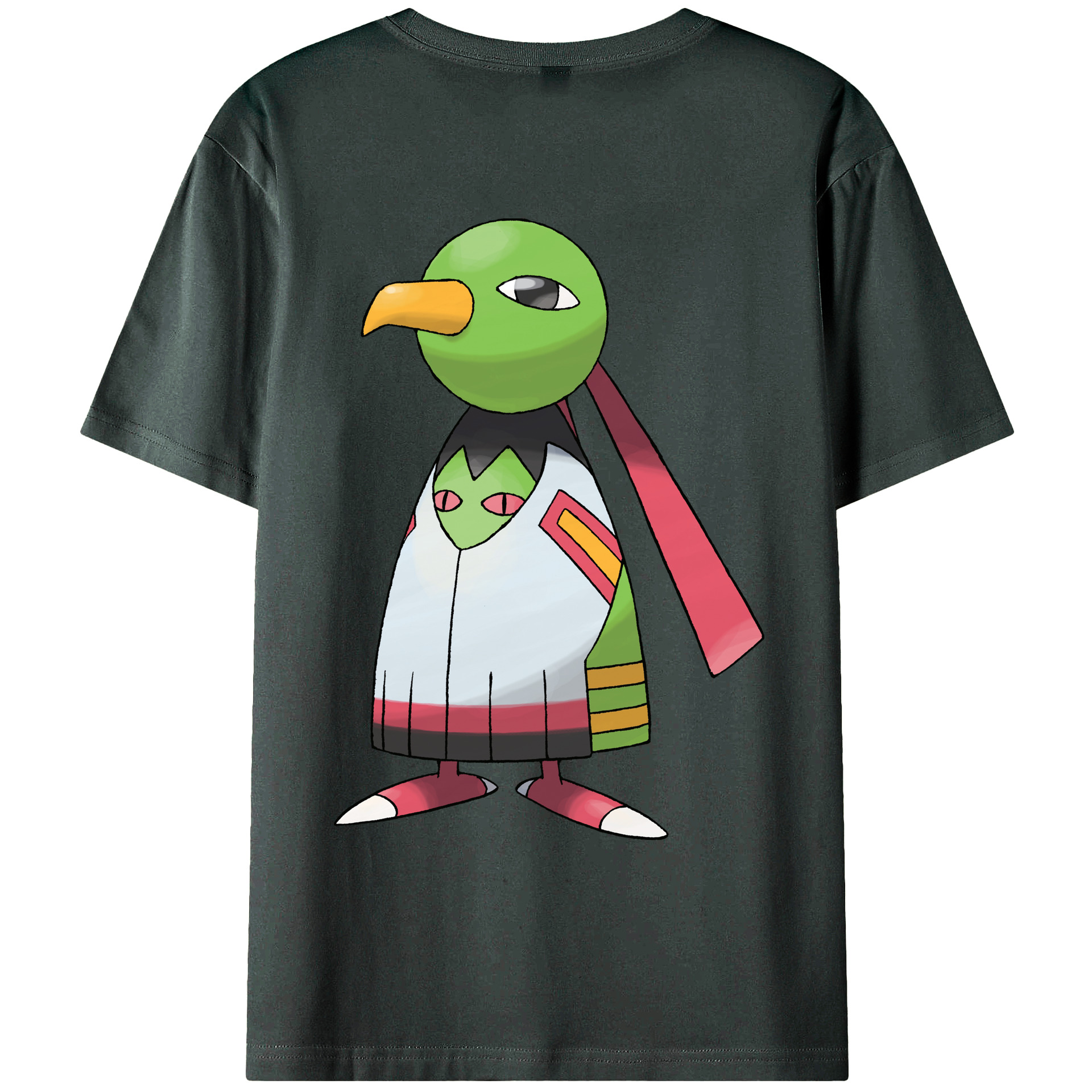 （画像用） ポケットモンスター Pokémon 綿100％ メンズ半袖Tシャツ（バックプリント） 通気性